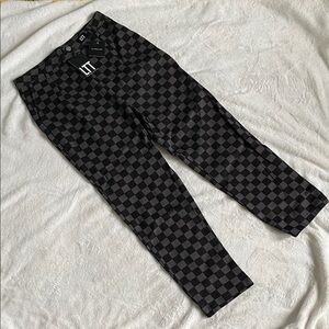 Love too true checkerboard trouser